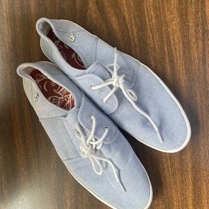 Fish n' Chips | Casual Light Blue Canvas Men's Shoes | Size 44 / 10.5-11